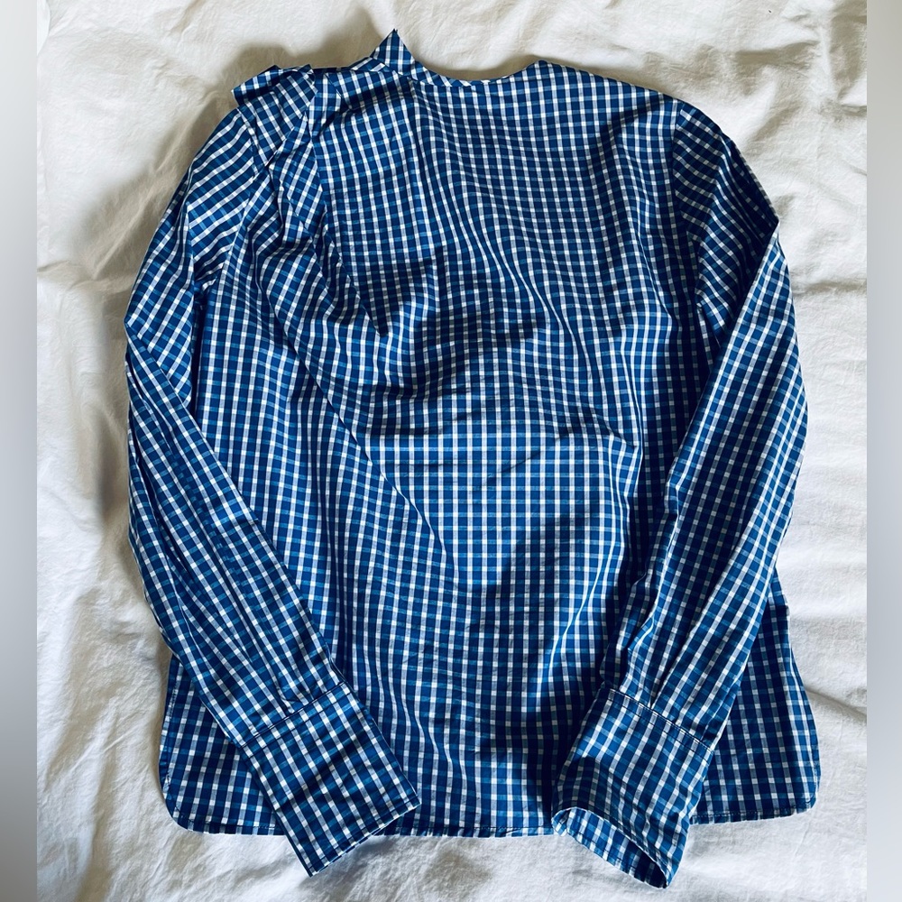 NWOT Isabel Marant bue and white checked top size 36, worn twice - Picture 6 of 10